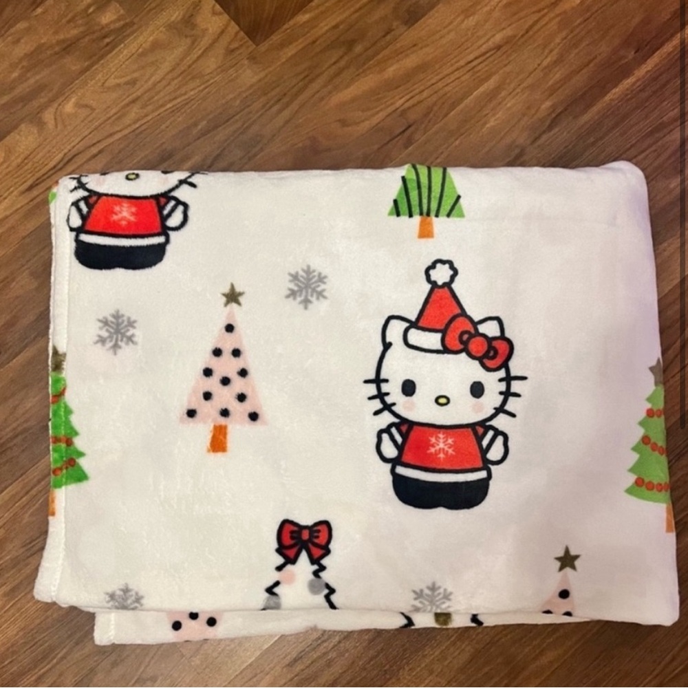 Hello Kitty Christmas throw Blanket
